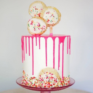 pop tart pink custom cake